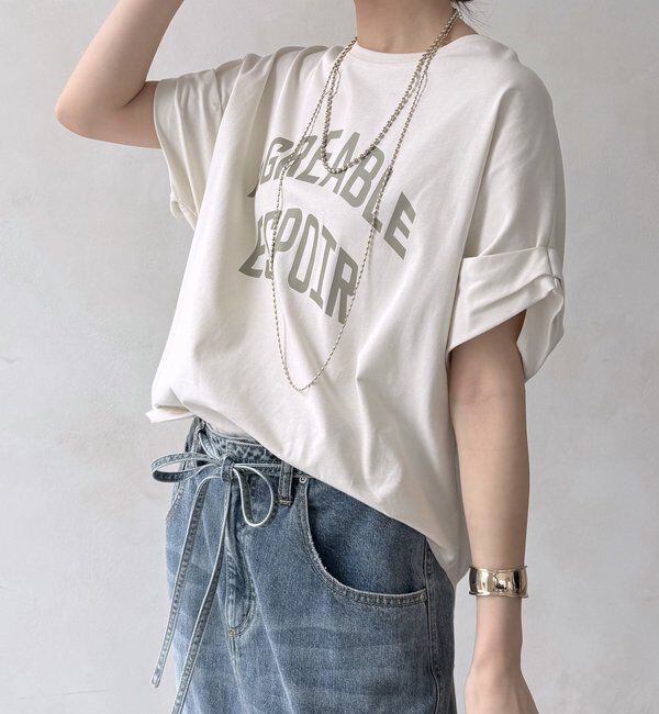  「【WEB限定】AGREABLEロゴTEE」|Tシャツ・カットソー|