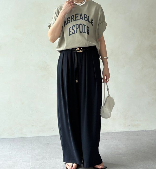  「【WEB限定】AGREABLEロゴTEE」|Tシャツ・カットソー|
