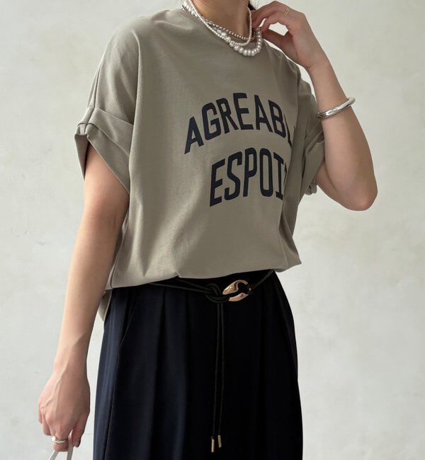  「【WEB限定】AGREABLEロゴTEE」|Tシャツ・カットソー|