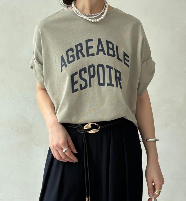  「【WEB限定】AGREABLEロゴTEE」|Tシャツ・カットソー|