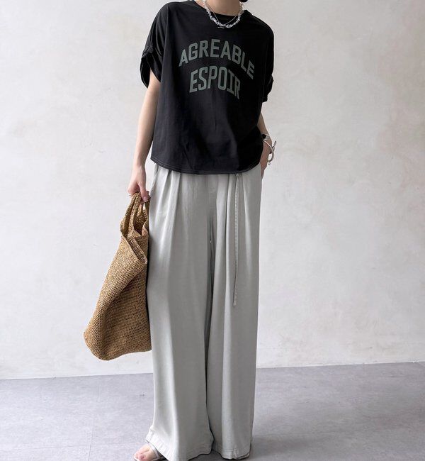  「【WEB限定】AGREABLEロゴTEE」|Tシャツ・カットソー|