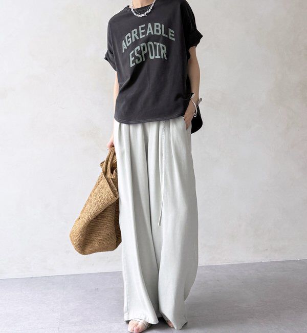  「【WEB限定】AGREABLEロゴTEE」|Tシャツ・カットソー|