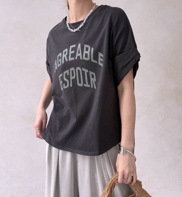  「【WEB限定】AGREABLEロゴTEE」|Tシャツ・カットソー|
