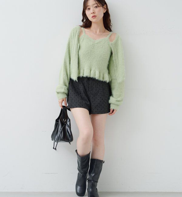  「【レザー&スエード/インソール】ルーズエンジニアブーツ」|ロングブーツ|