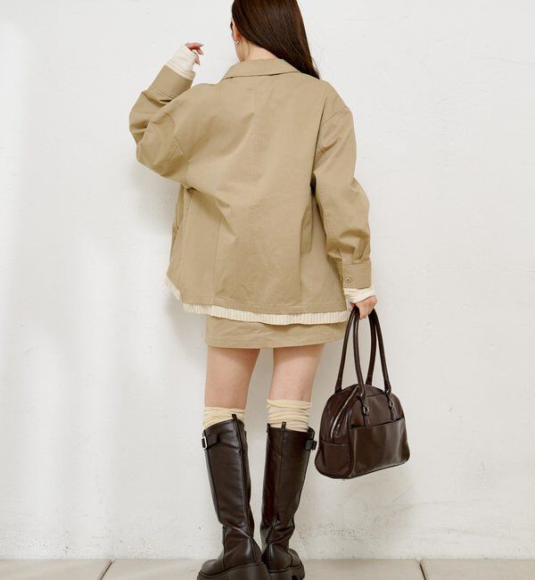  「【SETUP対応】レイヤードミニスカート」|スカート|