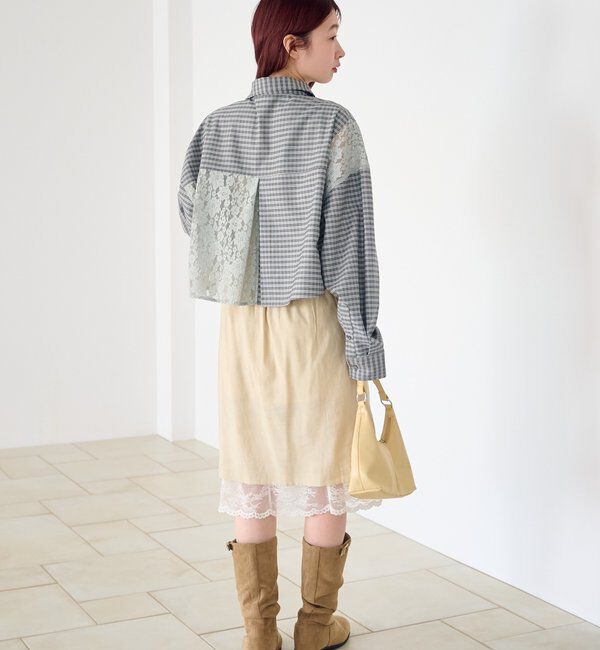  「パッチワークレースシャツ」|シャツ・ブラウス|