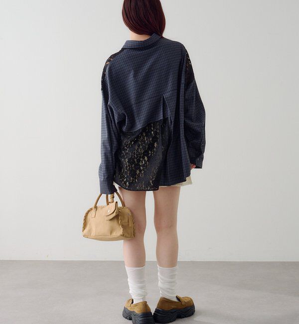  「パッチワークレースシャツ」|シャツ・ブラウス|