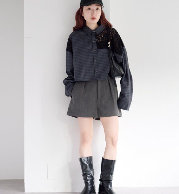  「パッチワークレースシャツ」|シャツ・ブラウス|