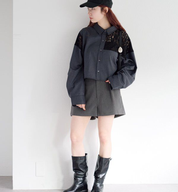  「パッチワークレースシャツ」|シャツ・ブラウス|