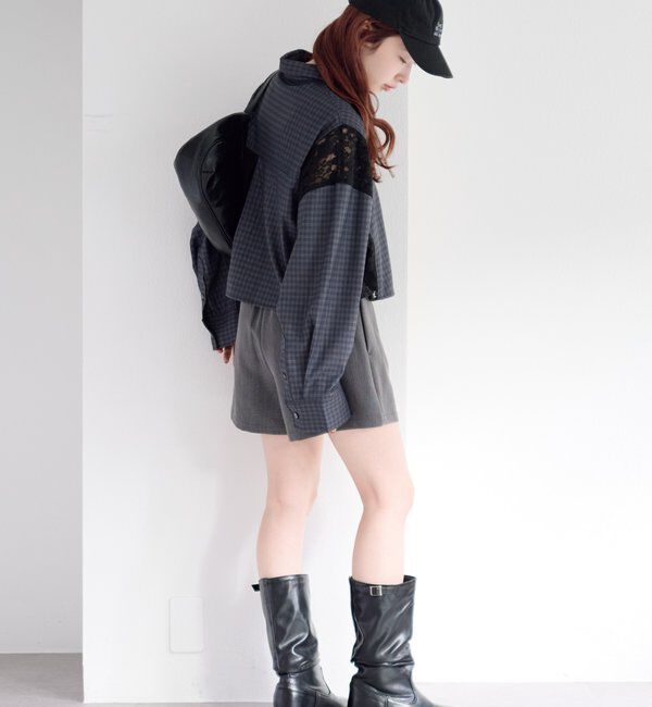  「パッチワークレースシャツ」|シャツ・ブラウス|