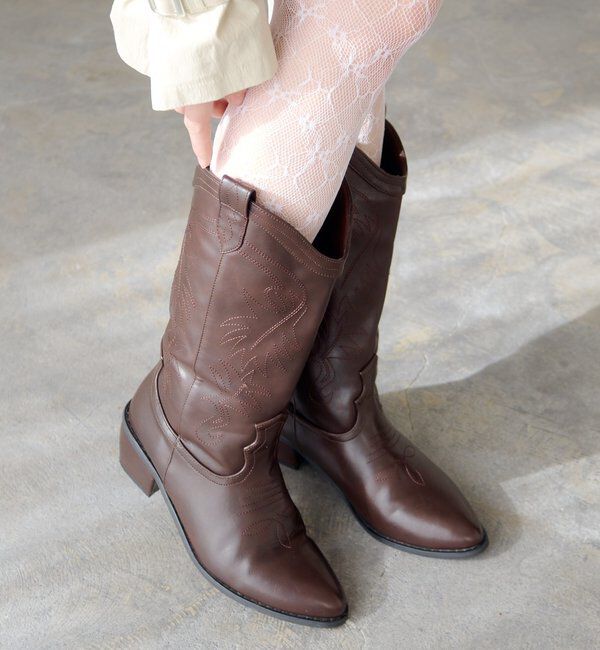  「ウエスタンブーツ」|ロングブーツ|