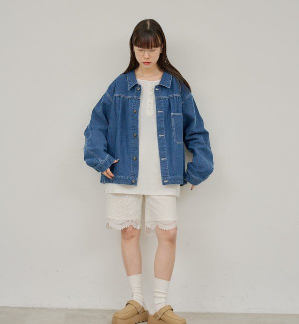  「【WHIMSIC】ネップデニムワークジャケット」|デニムジャケット|
