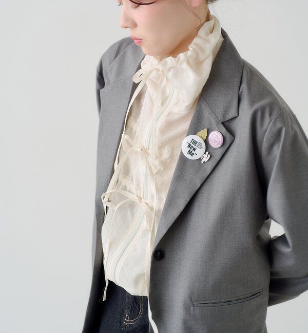  「【バッジ４点SET/ロングシーズン◎】バッジ付きジャケット」|テーラードジャケット|