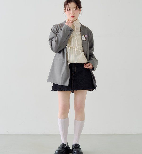  「【バッジ４点SET/ロングシーズン◎】バッジ付きジャケット」|テーラードジャケット|