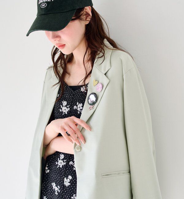  「【バッジ４点SET/ロングシーズン◎】バッジ付きジャケット」|テーラードジャケット|
