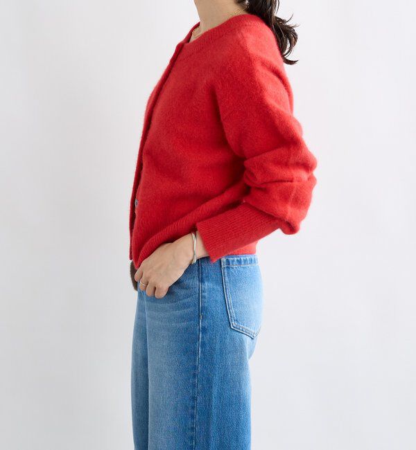  「【上質素材】ヘアリーヤーン2wayカーディガン」|カーディガン|