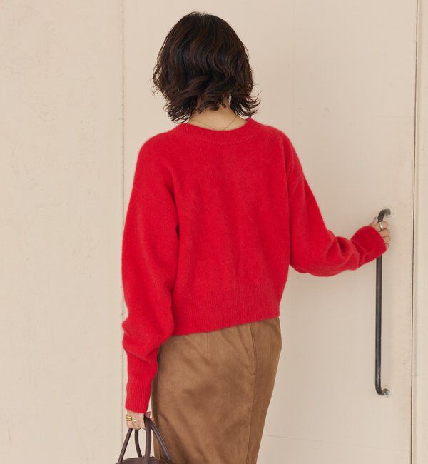  「【上質素材】ヘアリーヤーン2wayカーディガン」|カーディガン|