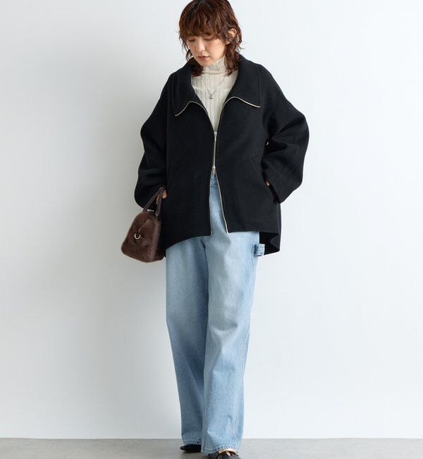  「【ハンサムな着こなしに】スタンドZIPリバーコート」|その他|