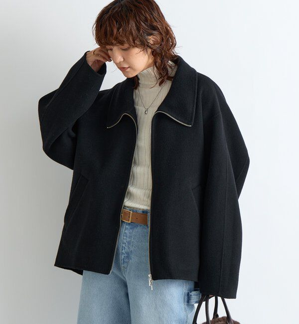  「【ハンサムな着こなしに】スタンドZIPリバーコート」|その他|