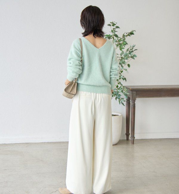  「【最高気温5度の寒い日に！/リバイバル】ファーヤーン2WAYニット」|ニット・セーター|