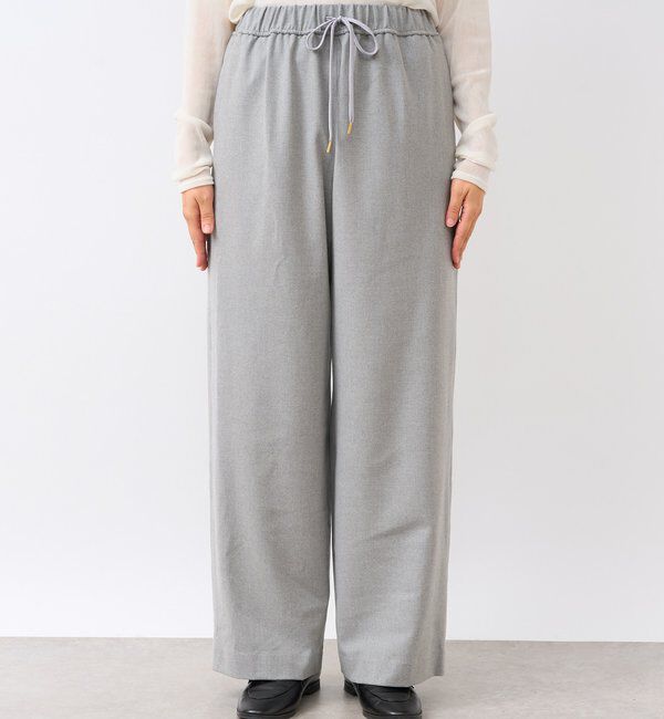  「【真冬まで暖か】両面起毛イージーストレートパンツ」|チノ|