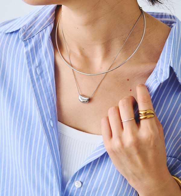  「【着けるだけできまる】レイヤードチョーカー」|ブローチ・コサージュ|