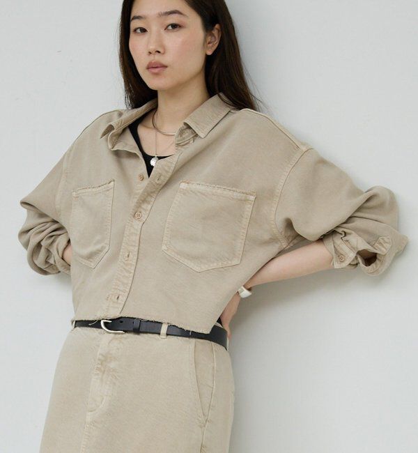  「【セットアップ対応】リヨセルショートシャツ」|シャツ・ブラウス|