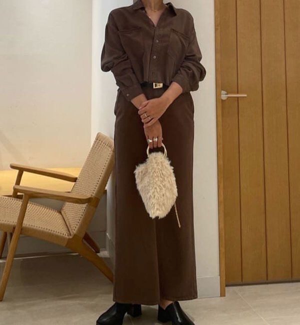  「【セットアップ対応】リヨセルショートシャツ」|シャツ・ブラウス|