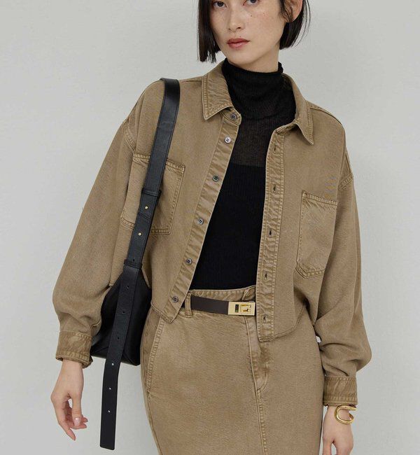  「【セットアップ対応】リヨセルショートシャツ」|シャツ・ブラウス|