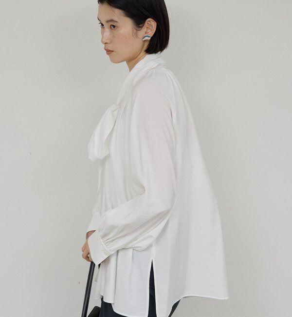  「【上品&times;華やか】【2way】ギャザーボウタイブラウス」|シャツ・ブラウス|