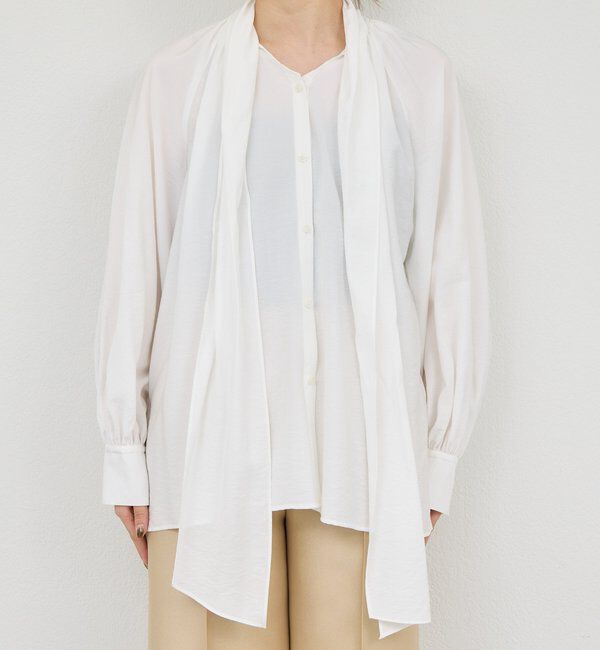  「【上品&times;華やか】【2way】ギャザーボウタイブラウス」|シャツ・ブラウス|