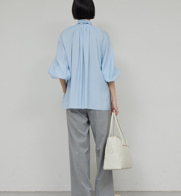  「【上品&times;華やか】【2way】ギャザーボウタイブラウス」|シャツ・ブラウス|