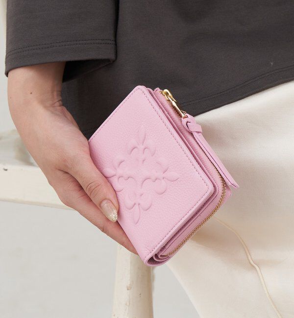  「エンボスモノグラムハーフウォレット」|財布|