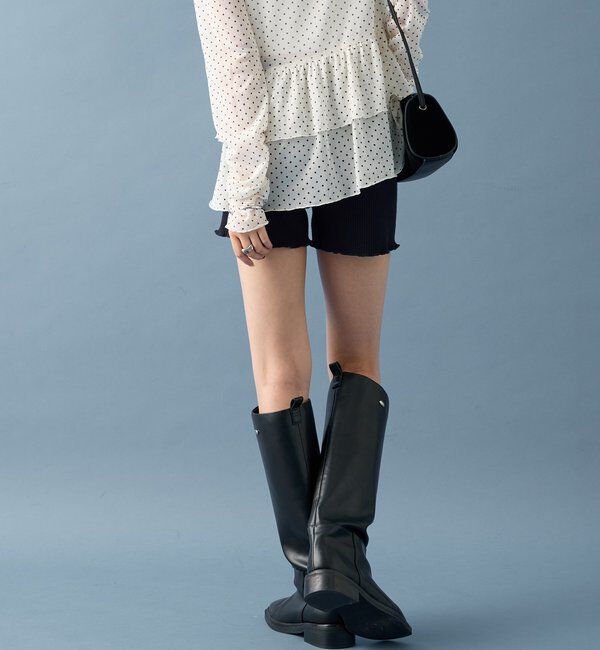  「【SETUPで着るのも◎】起毛リブショートパンツ」|チノ|