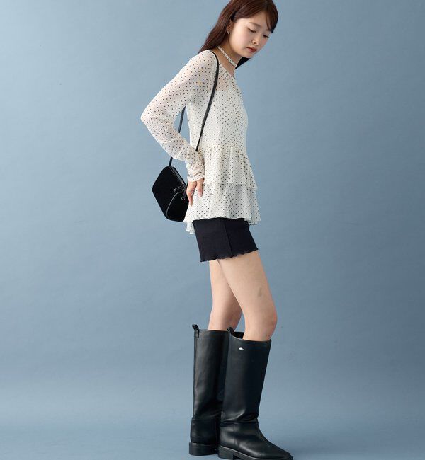  「【SETUPで着るのも◎】起毛リブショートパンツ」|チノ|