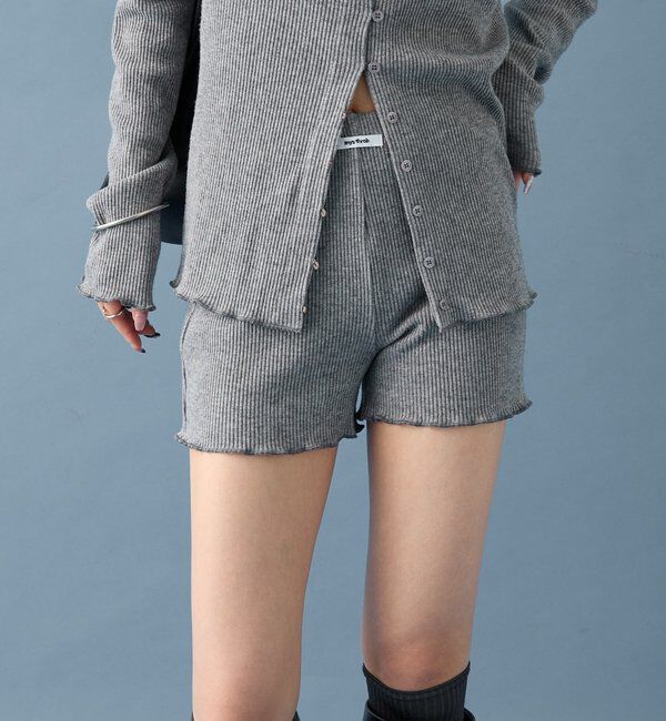  「【SETUPで着るのも◎】起毛リブショートパンツ」|チノ|