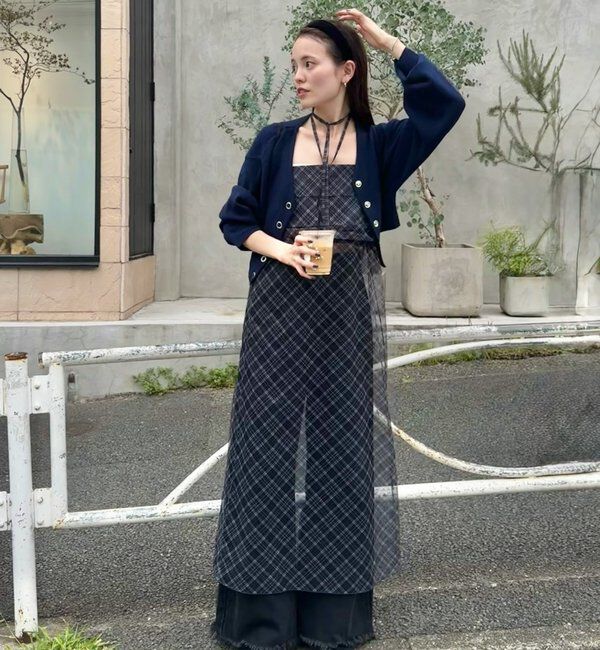  「Vボタンカーディガン」|カーディガン|