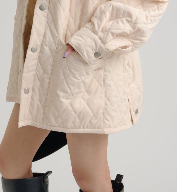  「襟付きキルティングジャケット」|その他|