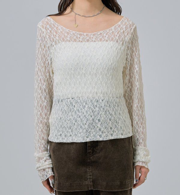  「レースプルオーバー」|Tシャツ・カットソー|