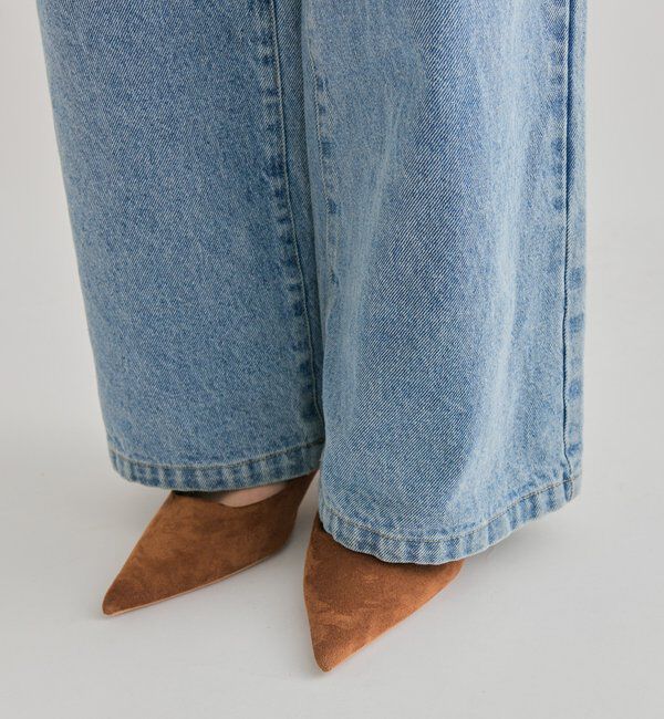  「レース切替デニム」|デニム|