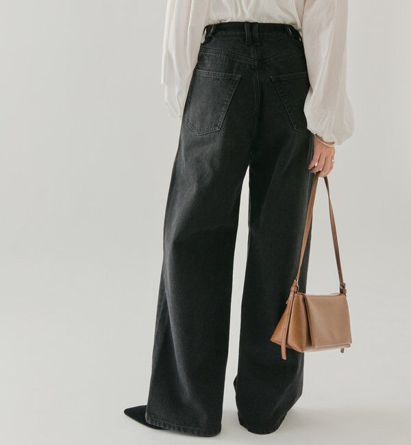  「レース切替デニム」|デニム|