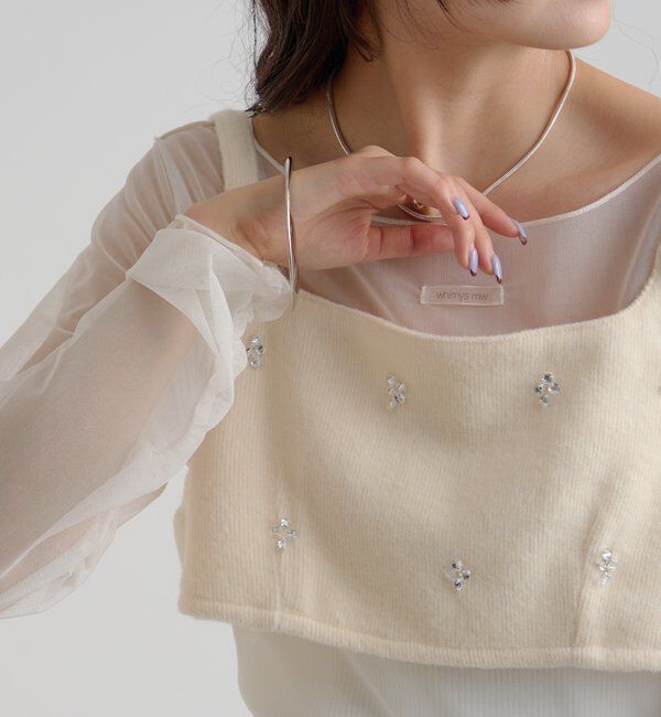  「ウールライク ビジュービスチェ」|シャツ・ブラウス|