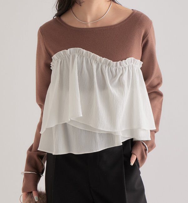  「ビスチェドッキングニット」|ニット・セーター|