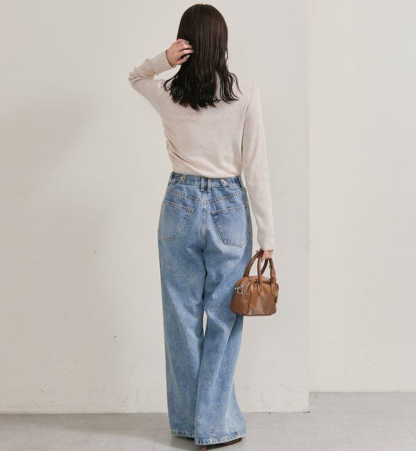  「プレート付きハイネックニット」|ニット・セーター|