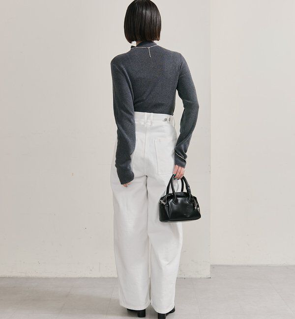  「プレート付きハイネックニット」|ニット・セーター|