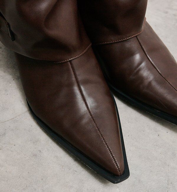 「ベルト付きロングブーツ」|ロングブーツ|