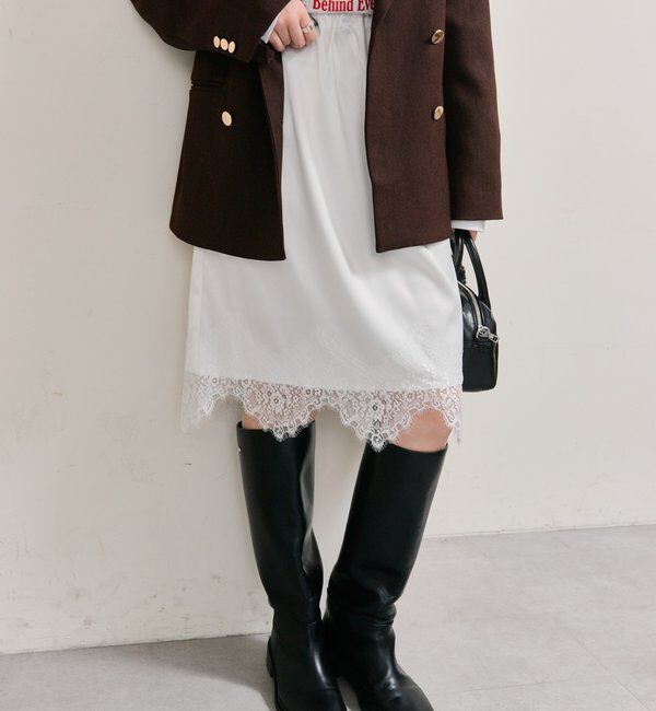  「裾レースマルチスカート」|スカート|