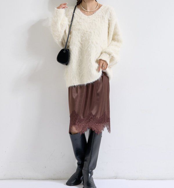  「裾レースマルチスカート」|スカート|