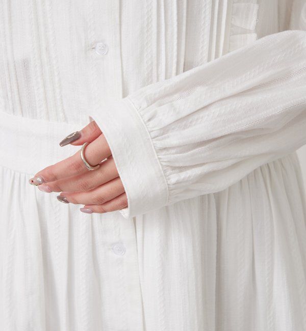  「コットンフリルワンピース」|ワンピース|