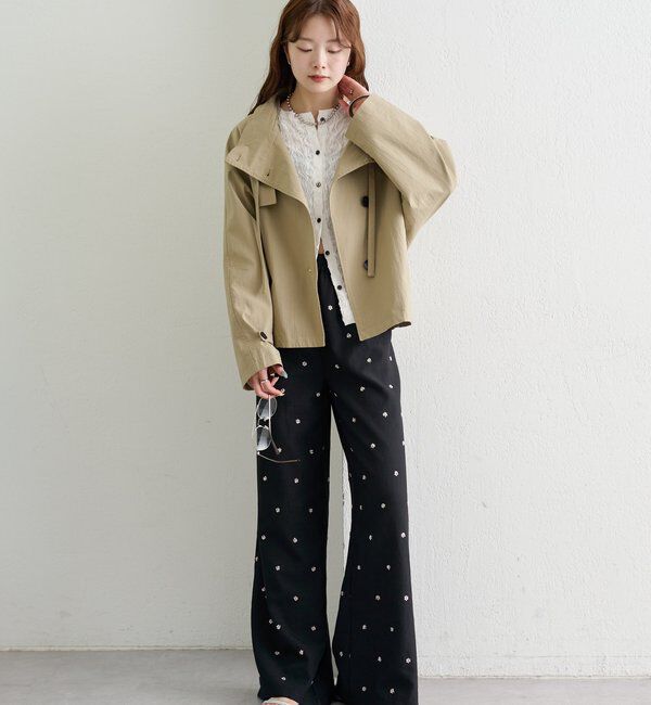  「スタンドカラーショートトレンチ」|トレンチコート|